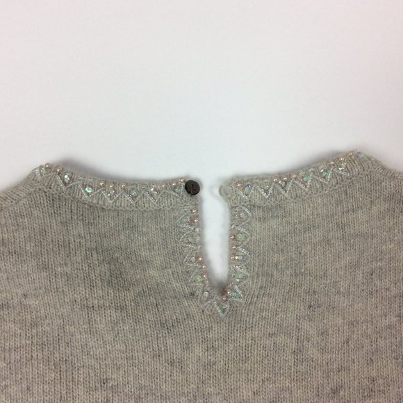 Ann Taylor Cardigan Set Angora Lambswool VTG Blue Label Preppy Old Money S - Picture 5 of 13